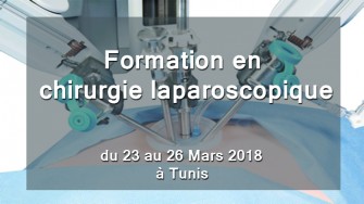 Formation en chirurgie laparoscopique, 23 au 26 Mars 2018 à Tunis