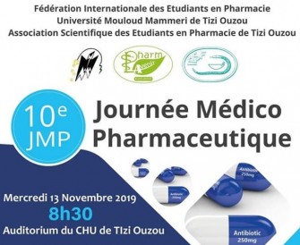 La dixième journée médico pharmaceutique-Le 13 novembre 2019- CHU de Tizi-Ouzou.