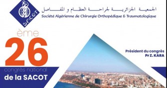 26ème congrès national de la SACOT-29/11/2019 au 01/12/2019 à Sheraton, Oran