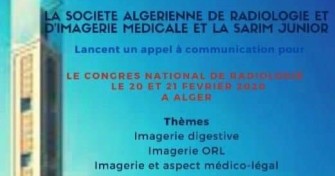 Le congrès national de radiologie- les 20 et 21 février 2020 à ALGER.